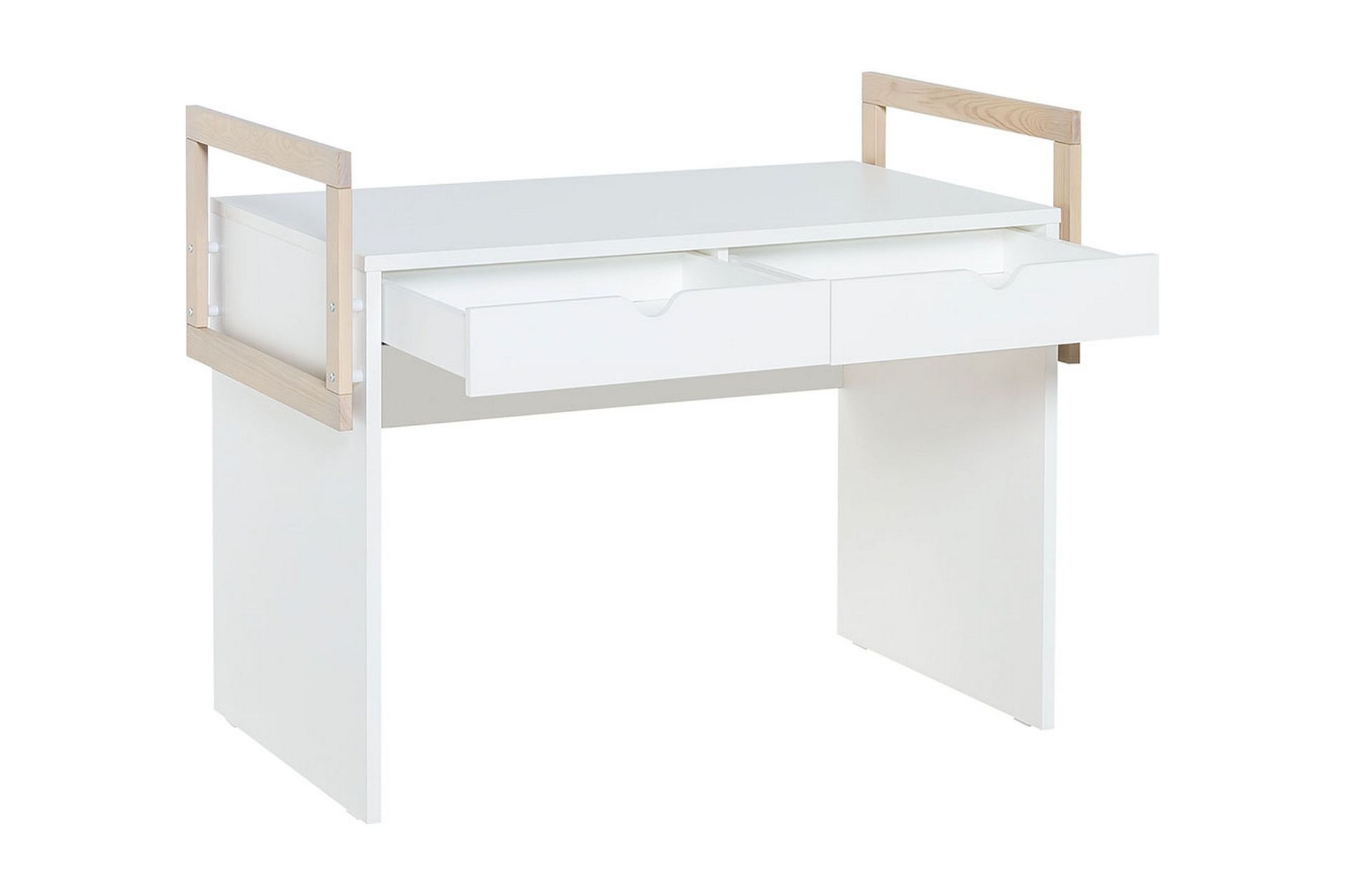 Stige Skrivebord 120 cm Hvit/Tre/Natur - Hvit/Tre/natur - Møbler - Barnemøbler - Barnebord - Skrivepult barn