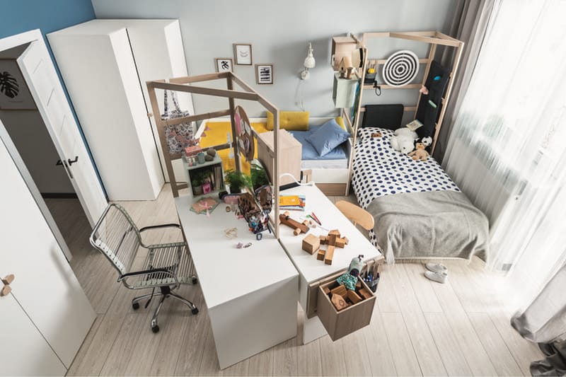 Stige Skrivebord 140 cm Hvit/Tre/Natur - Hvit/Tre/natur - Møbler - Barnemøbler - Barnebord - Skrivepult barn