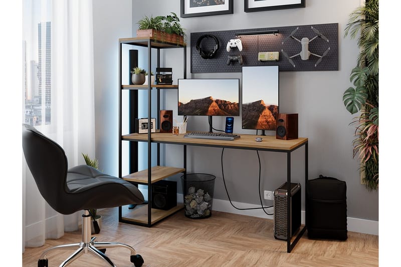 Wardner Barneskrivebord 76 cm - Svart - Møbler - Barnemøbler - Barnebord - Skrivepult barn