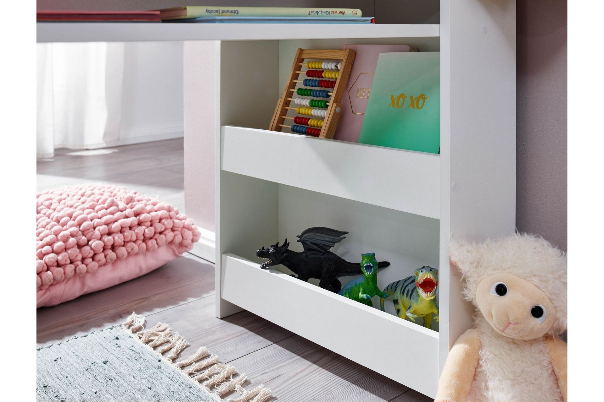 Wilhem Barneskrivebord 90 cm Rektangulær - Hvit - Møbler - Barnemøbler - Barnebord - Skrivepult barn