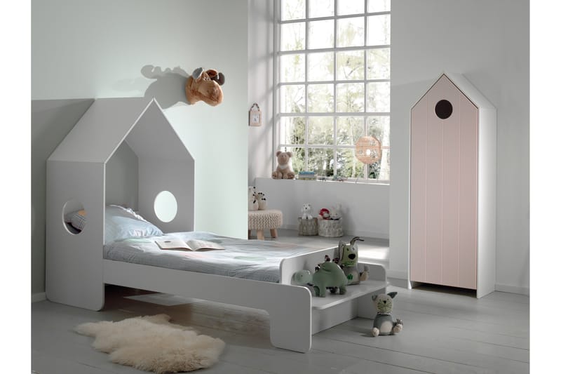 Bustorp Barnemøbelsett - Hvit/Rosa - Møbler - Barnemøbler - Barnemøbelsett