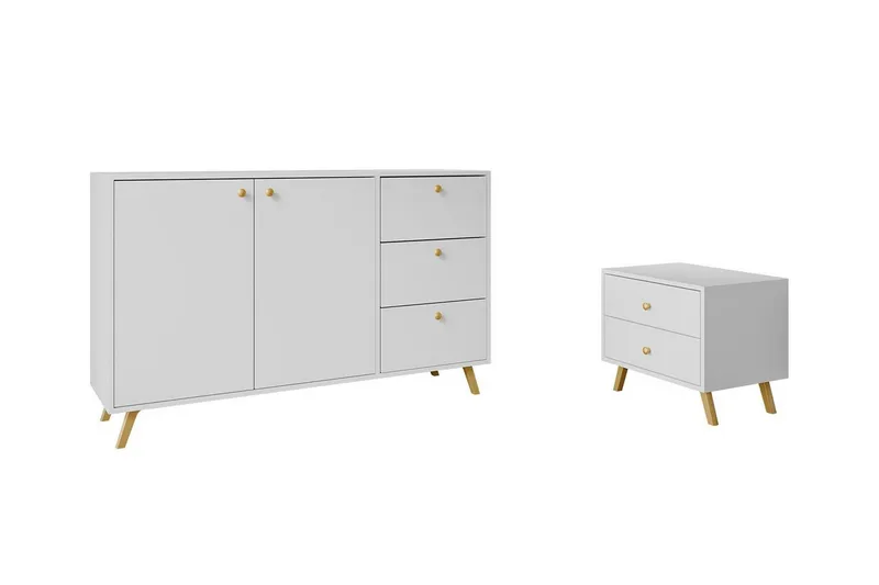 Emyvale Møbelsett For Barnerom, Hvid