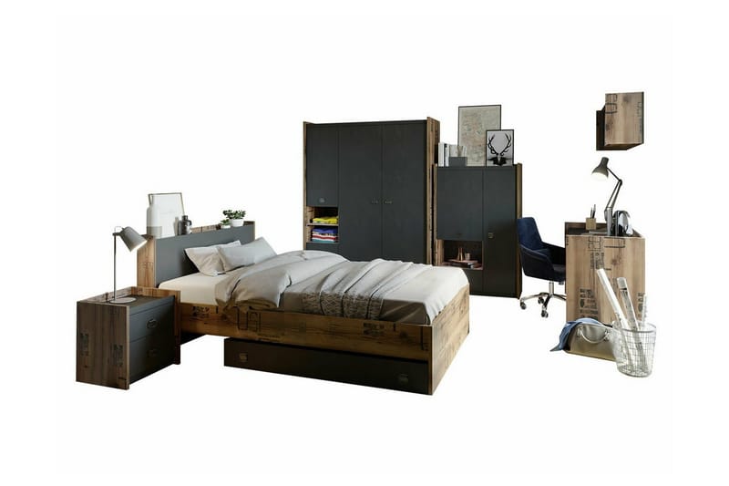 Rathmore Møbelsett For Barnerommet, Grå