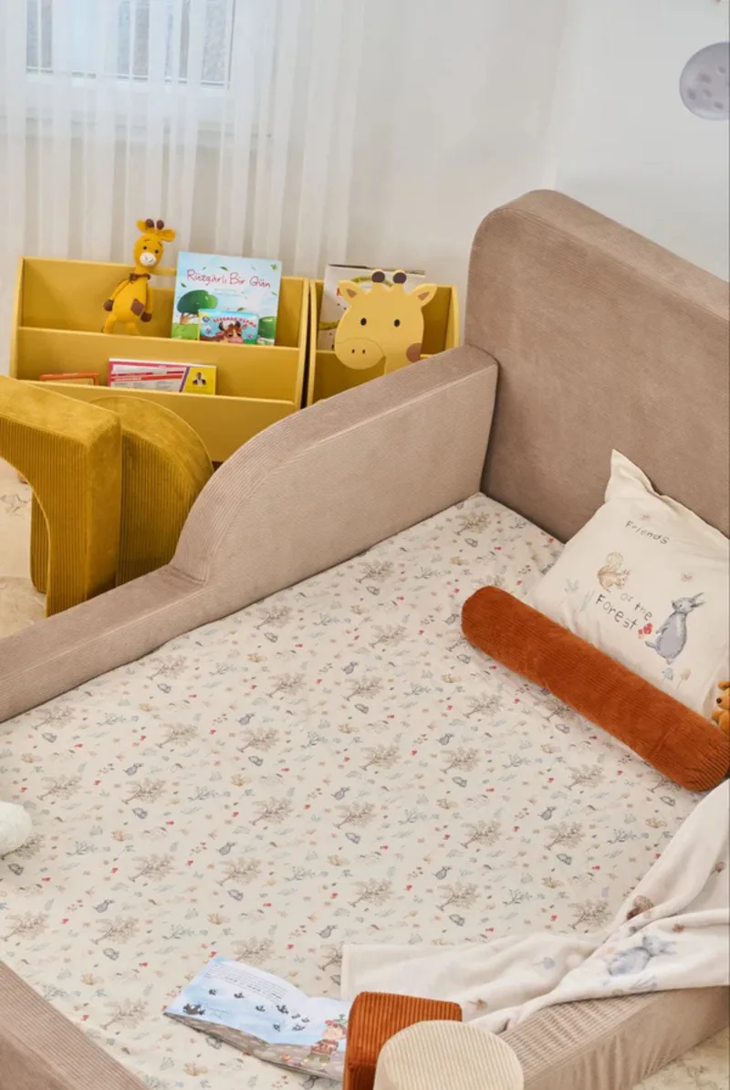 Barneseng Atelier Del Sofa Funbed Double (115 x 90 x 210 cm) Beige - Beige - Møbler - Barnemøbler - Barneseng & Juniorseng