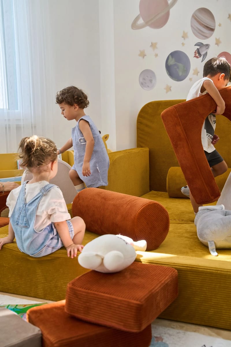 Barneseng Atelier Del Sofa Funbed Double (115 x 90 x 210 cm) Sennepsgul - Sennepsgul - Møbler - Barnemøbler - Barneseng & Juniorseng