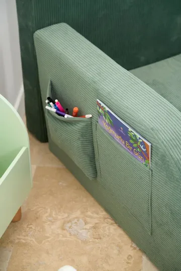 Barneseng Atelier Del Sofa Funbed Enkel (90 x 90 x 210 cm) Grønn - Grønn - Møbler - Barnemøbler - Barneseng & Juniorseng
