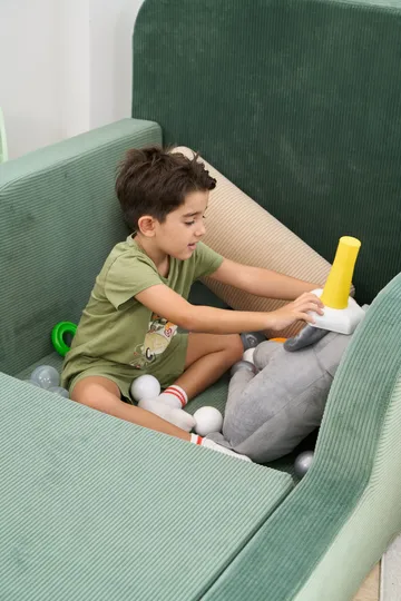 Barneseng Atelier Del Sofa Funbed Enkel (90 x 90 x 210 cm) Grønn - Grønn - Møbler - Barnemøbler - Barneseng & Juniorseng
