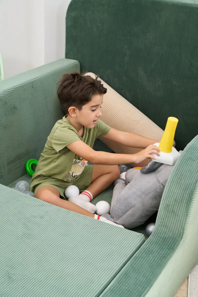 Barneseng Atelier Del Sofa Funbed Enkel (90 x 90 x 210 cm) Grønn - Grønn - Møbler - Barnemøbler - Barneseng & Juniorseng