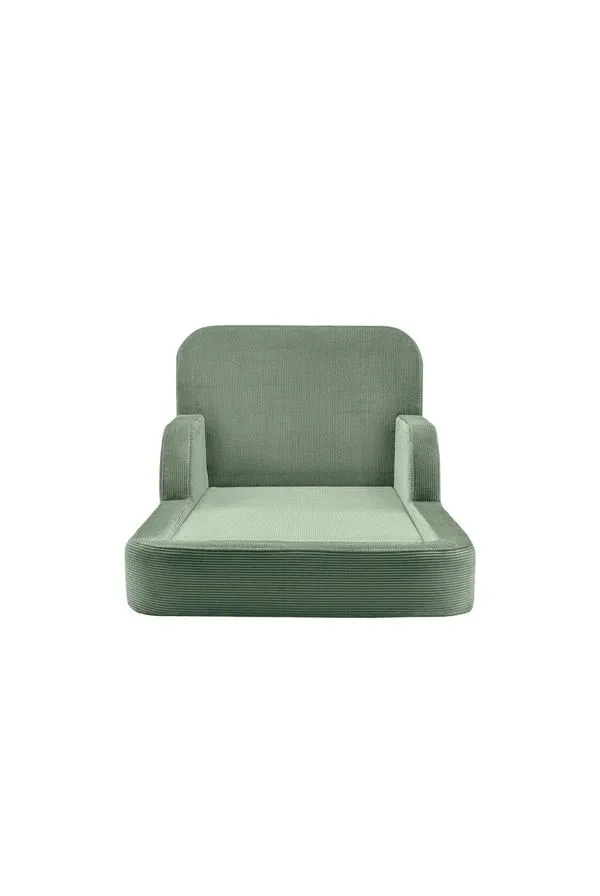 Barneseng Atelier Del Sofa Funbed Enkel (90 x 90 x 210 cm) Grønn - Grønn - Møbler - Barnemøbler - Barneseng & Juniorseng