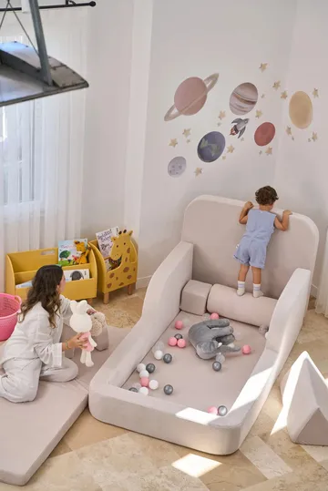 Barneseng Atelier Del Sofa Funbed Enkel (90 x 90 x 210 cm) Krem - Krem - Møbler - Barnemøbler - Barneseng & Juniorseng