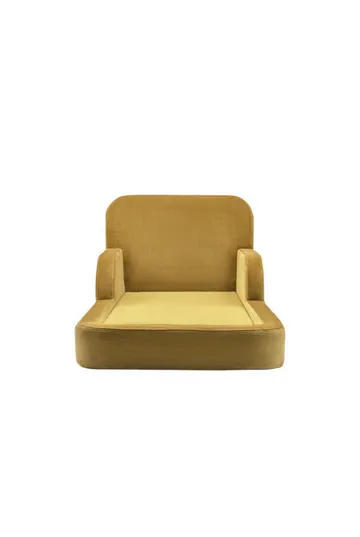 Barneseng Atelier Del Sofa Funbed Enkel (90 x 90 x 210 cm) Sennepsgul - Sennepsgul - Møbler - Barnemøbler - Barneseng & Juniorseng