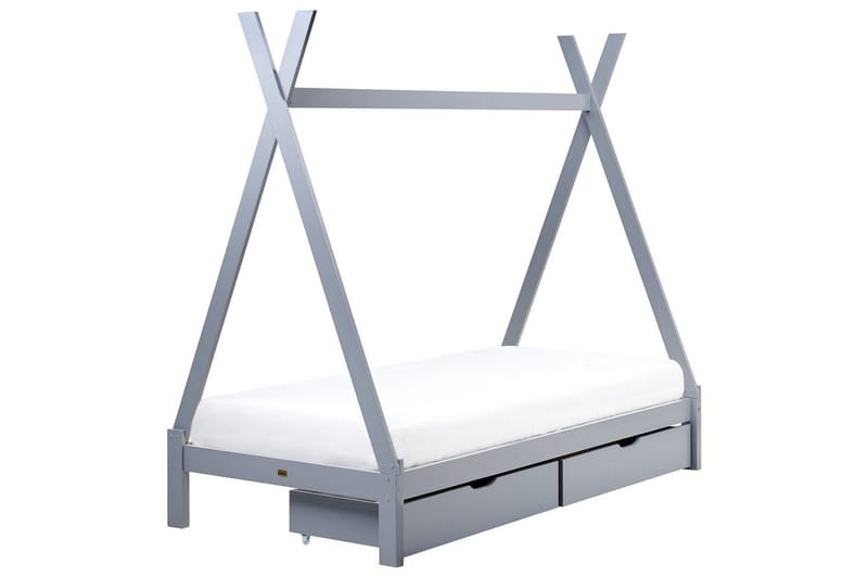 Barneseng med skuffer Devay - Grå - Møbler - Barnemøbler - Barneseng & Juniorseng - Husseng