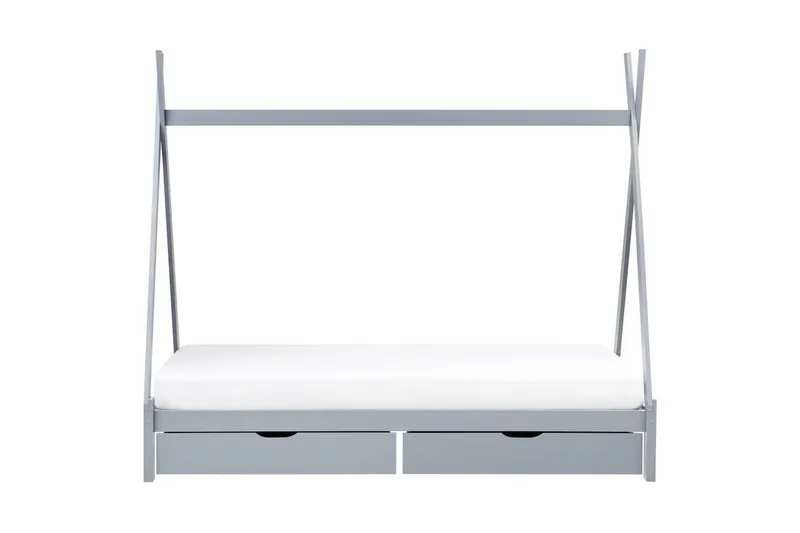 Barneseng med skuffer Devay - Grå - Møbler - Barnemøbler - Barneseng & Juniorseng - Husseng