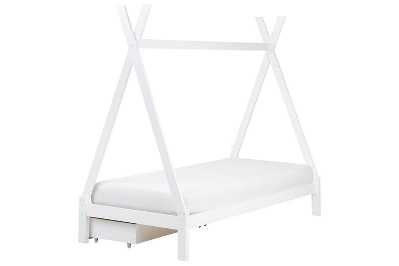 Barneseng med skuffer Devay - Hvit - Møbler - Barnemøbler - Barneseng & Juniorseng - Husseng