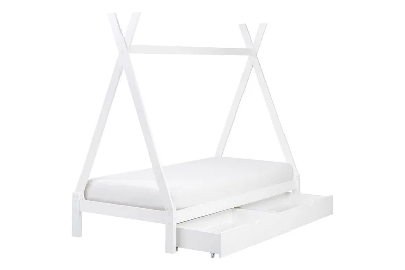 Barneseng med skuffer Devay - Hvit - Møbler - Barnemøbler - Barneseng & Juniorseng - Husseng