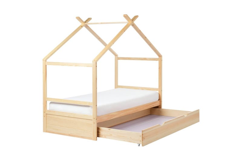 Barneseng Orgeval - Lyst tre - Møbler - Barnemøbler - Barneseng & Juniorseng - Husseng