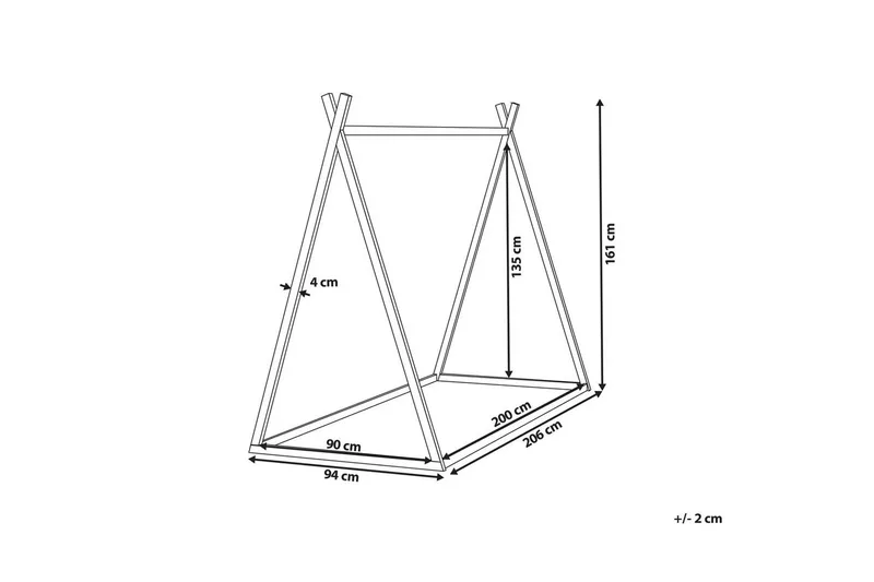 Barneseng Saurat - Hvit - Møbler - Barnemøbler - Barneseng & Juniorseng - Husseng