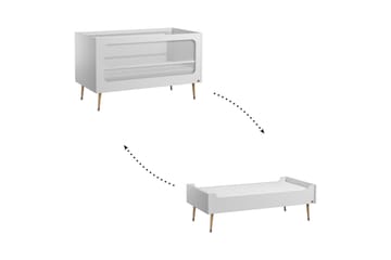 Bosque Sprinkelseng 70x140 cm Hvit - Hvit - Møbler - Barnemøbler - Barneseng & Juniorseng - Sprinkelseng