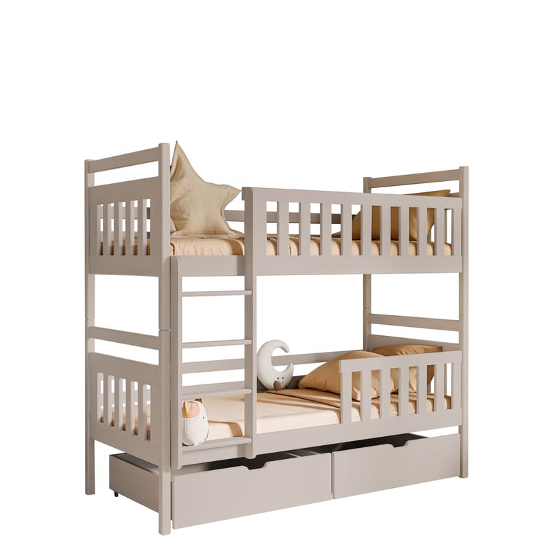 Bridgeorth Køyeseng to soveplasser 90x190 cm, Beige