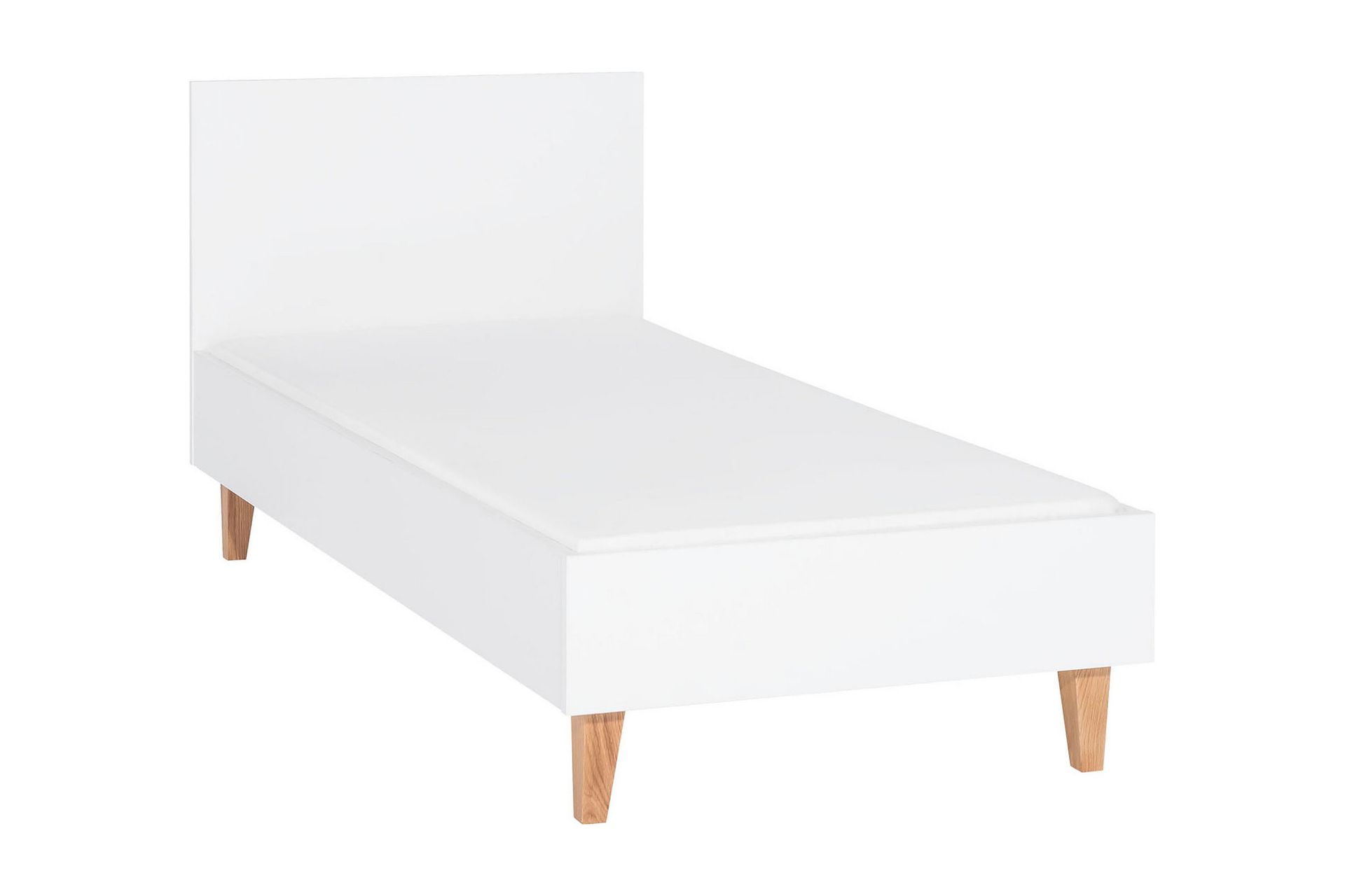 Concept Sengeramme 90x200 cm Hvit/Natur - Natur/Hvit - Møbler - Barnemøbler - Barneseng & Juniorseng