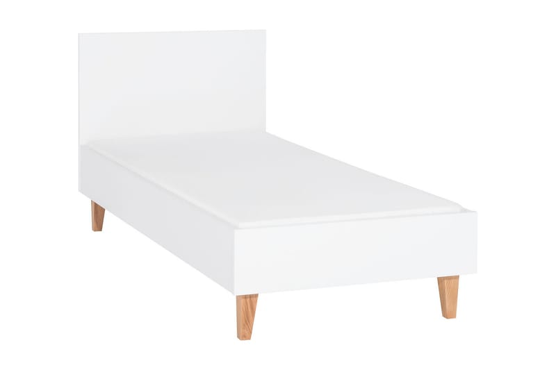 Concept Sengeramme 90x200 cm Hvit/Natur - Natur/Hvit - Møbler - Barnemøbler - Barneseng & Juniorseng