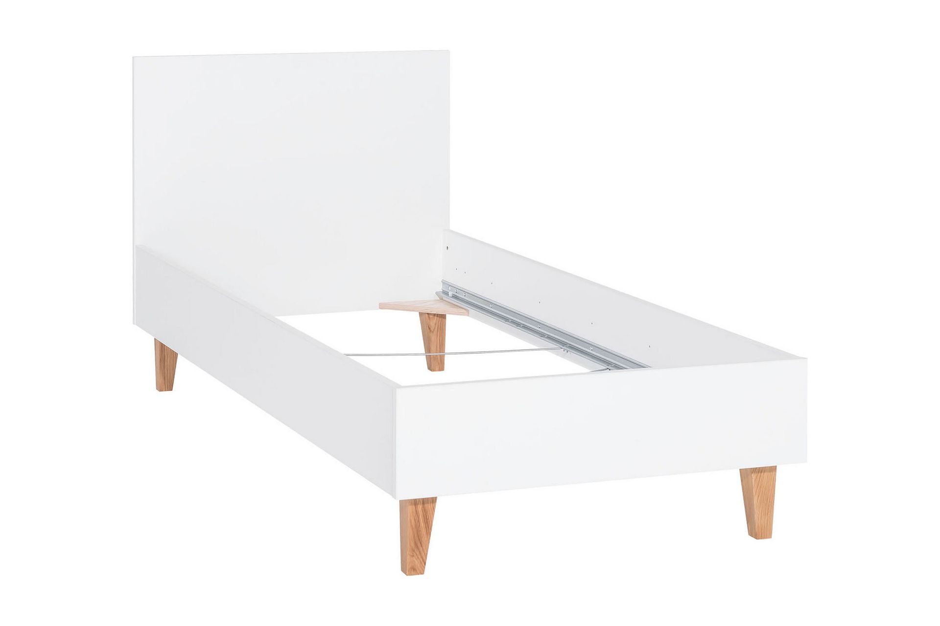 Concept Sengeramme 90x200 cm Hvit/Natur - Natur/Hvit - Møbler - Barnemøbler - Barneseng & Juniorseng