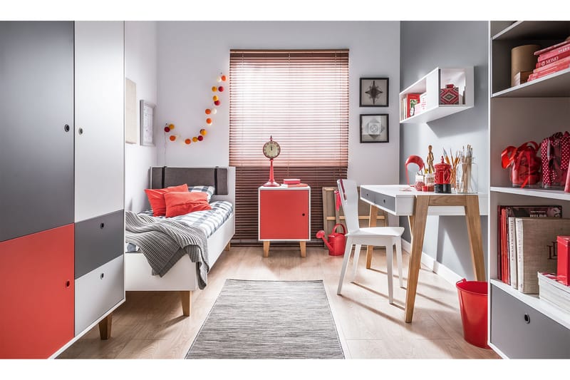 Concept Sengeramme 90x200 cm Hvit/Natur - Natur/Hvit - Møbler - Barnemøbler - Barneseng & Juniorseng