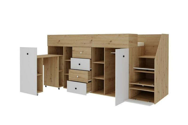 Dunvegan Juniorseng 90x200 cm - Hvid - Møbler - Barnemøbler - Barneseng & Juniorseng