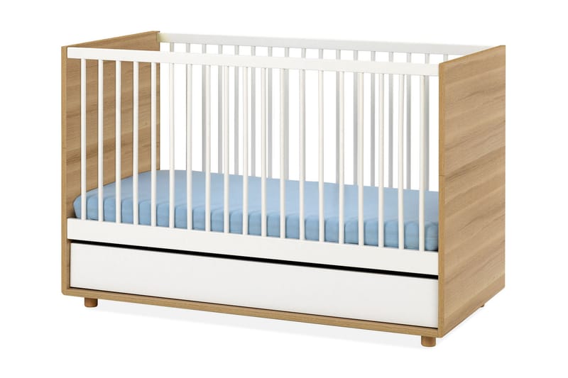 Evolve Sprinkelseng 70x140 cm Tre/Natur - Ek - Møbler - Barnemøbler - Barneseng & Juniorseng - Sprinkelseng