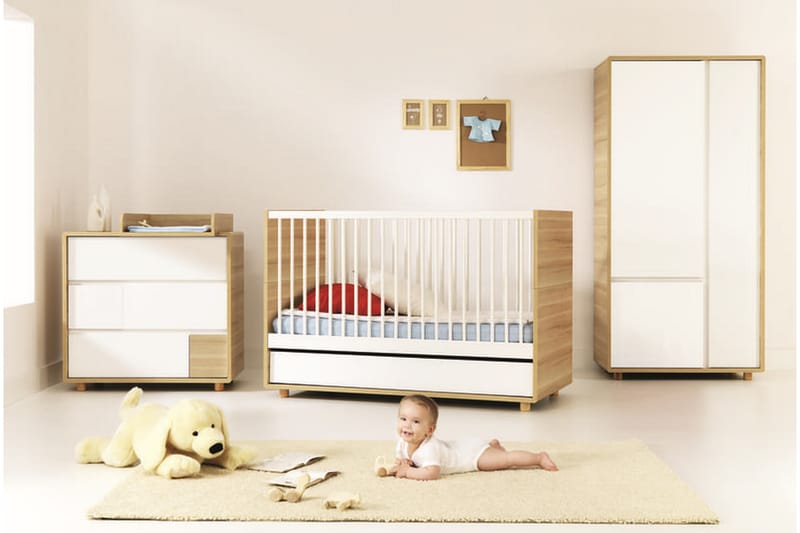 Evolve Sprinkelseng 70x140 cm Tre/Natur - Ek - Møbler - Barnemøbler - Barneseng & Juniorseng - Sprinkelseng