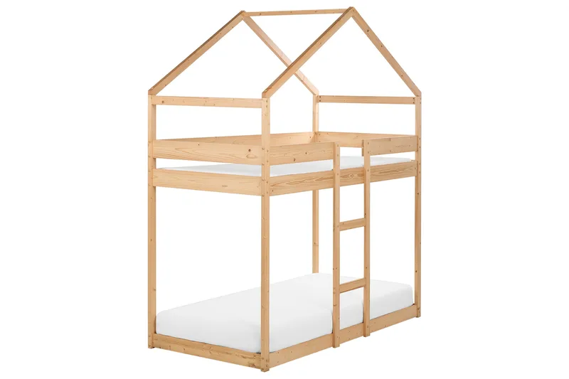Fallon Køyeseng To Sengeplasser 90x200 - Lyst tre - Møbler - Barnemøbler - Barneseng & Juniorseng - Køyeseng barn
