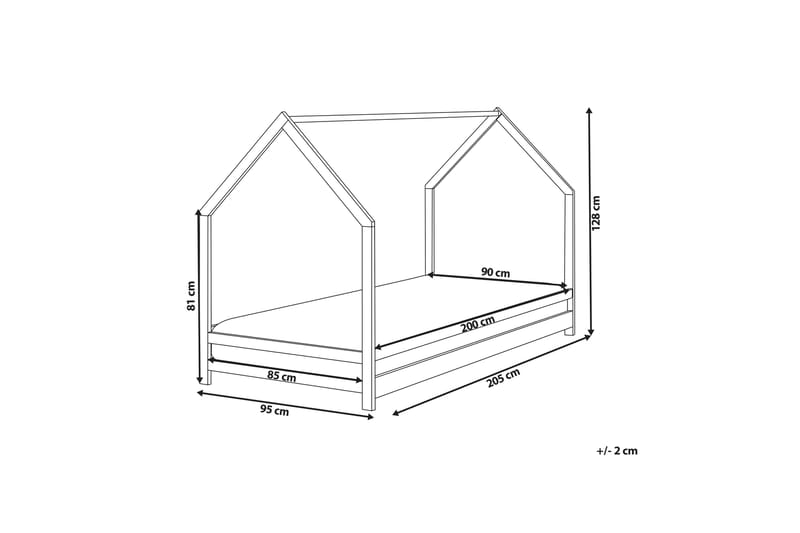 Farrah Juniorseng 90x200 cm - Lyst tre - Møbler - Barnemøbler - Barneseng & Juniorseng