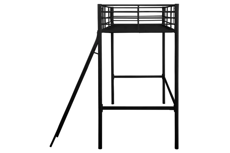 Høyseng Clove Svart - Svart - Møbler - Barnemøbler - Barneseng & Juniorseng - Loftseng barn