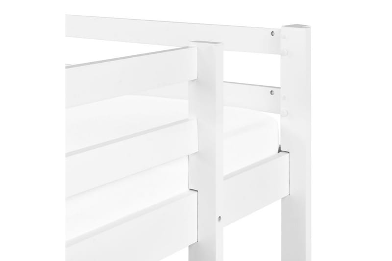 Høyseng med skrivebord Loury - Hvit - Møbler - Barnemøbler - Barneseng & Juniorseng - Loftseng barn