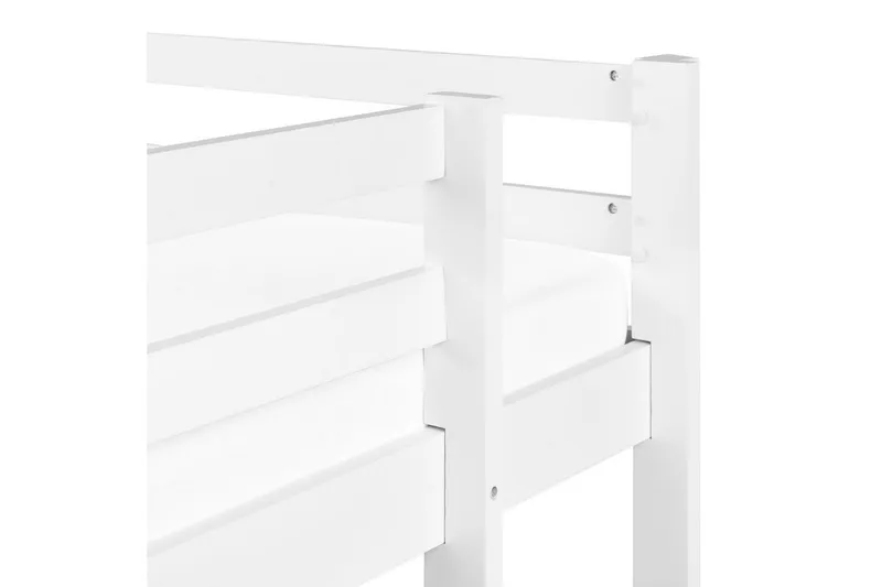 Høyseng med skrivebord Loury - Hvit - Møbler - Barnemøbler - Barneseng & Juniorseng - Loftseng barn