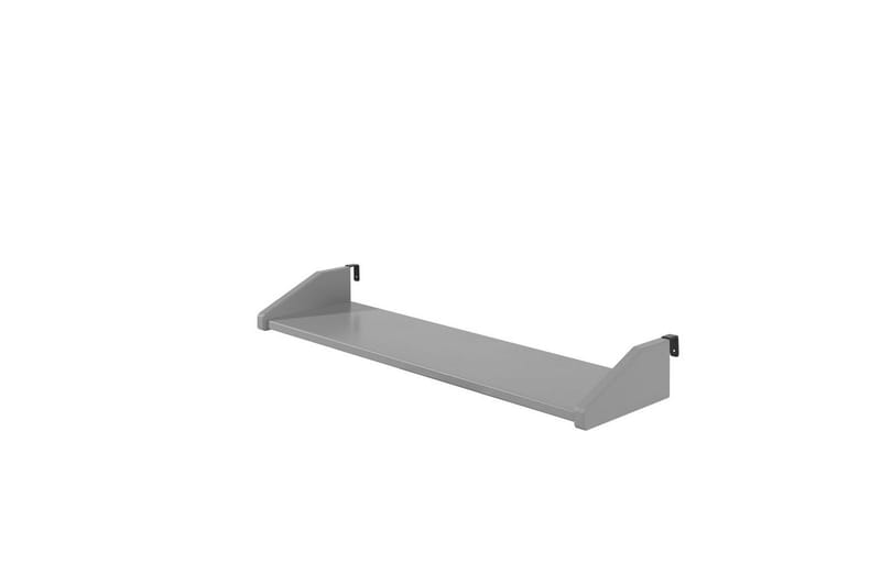 Halvhøy seng med stige og hylle Pino Grå, Uten sklie - Grå, Uten sklie - Møbler - Barnemøbler - Barneseng & Juniorseng - Loftseng barn