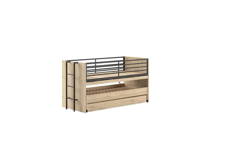 Halvhøy seng med underkøye Sam Eik, Eik