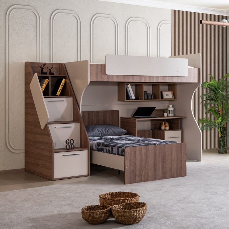Bunk Bed Homitis - Møbler - Barnemøbler - Barneseng & Juniorseng - Husseng