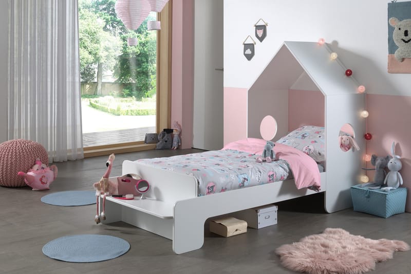 Bustorp Husseng 90x140 cm - Hvit - Møbler - Barnemøbler - Barneseng & Juniorseng - Husseng