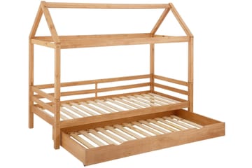 Saamli Husseng med Sengehimmel - Natur - Møbler - Barnemøbler - Barneseng & Juniorseng - Husseng