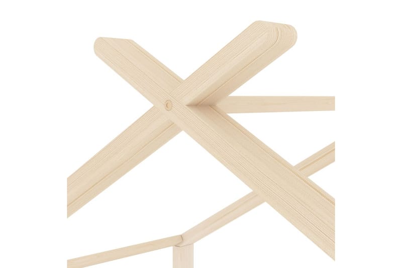 Sengeramme for husseng barn heltre furu 70x140 cm - Brun - Møbler - Barnemøbler - Barneseng & Juniorseng - Husseng
