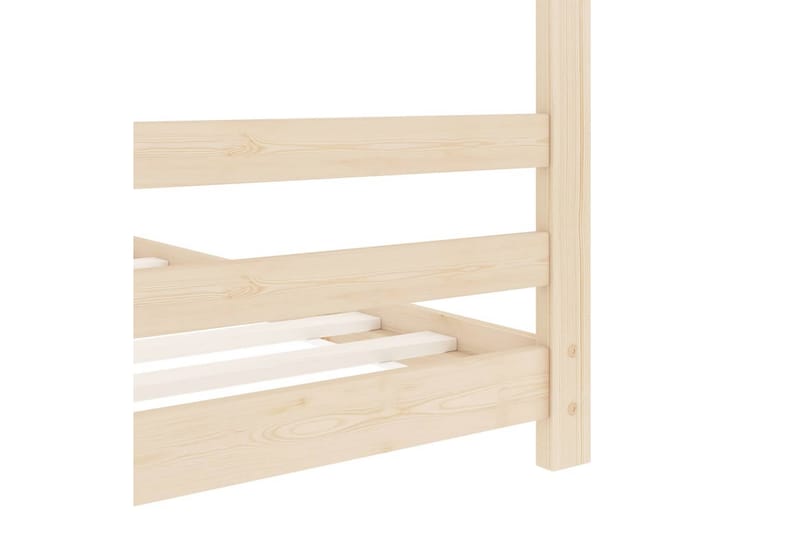 Sengeramme for husseng barn heltre furu 70x140 cm - Brun - Møbler - Barnemøbler - Barneseng & Juniorseng - Husseng