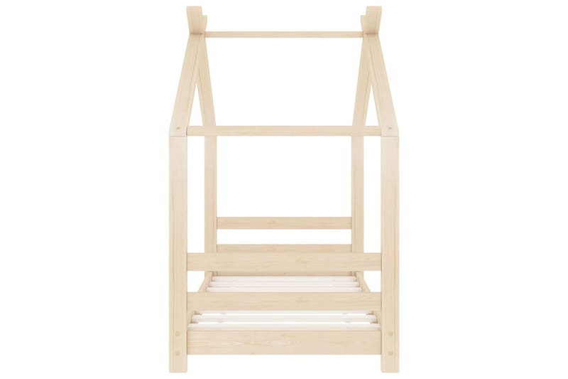 Sengeramme for husseng barn heltre furu 70x140 cm - Brun - Møbler - Barnemøbler - Barneseng & Juniorseng - Husseng