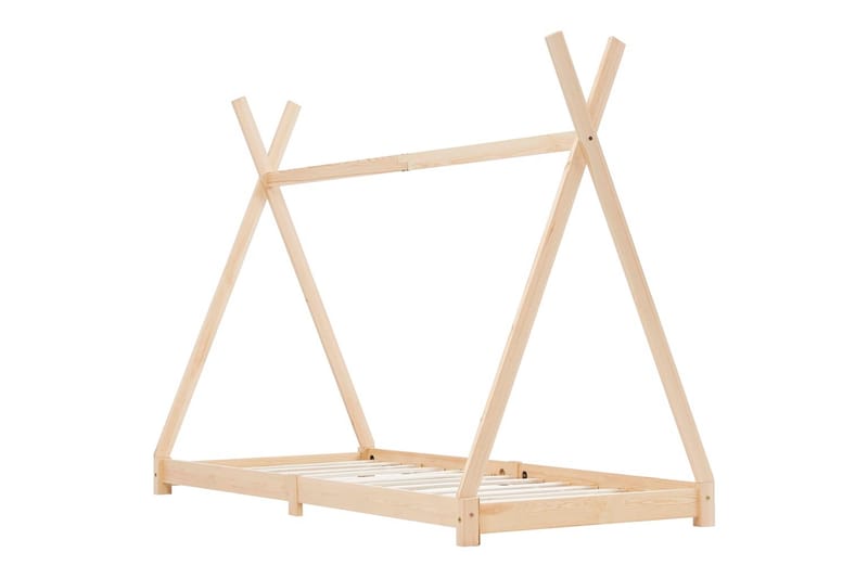 Sengeramme for husseng barn heltre furu 80x160 cm - Møbler - Barnemøbler - Barneseng & Juniorseng - Husseng