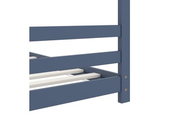 Sengeramme for husseng barn heltre furu grå 70x140 cm - Grå - Møbler - Barnemøbler - Barneseng & Juniorseng - Husseng