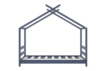Sengeramme for husseng barn heltre furu grå 70x140 cm - Grå - Møbler - Barnemøbler - Barneseng & Juniorseng - Husseng