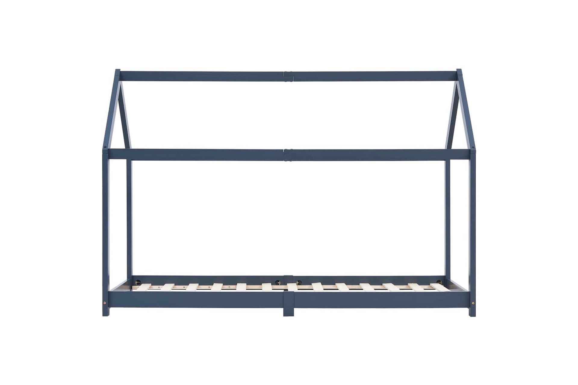 Sengeramme for husseng barn heltre furu grå 70x140 cm - Møbler - Barnemøbler - Barneseng & Juniorseng - Husseng