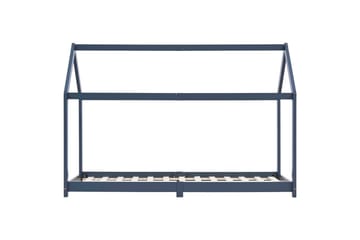Sengeramme for husseng barn heltre furu grå 70x140 cm - Møbler - Barnemøbler - Barneseng & Juniorseng - Husseng
