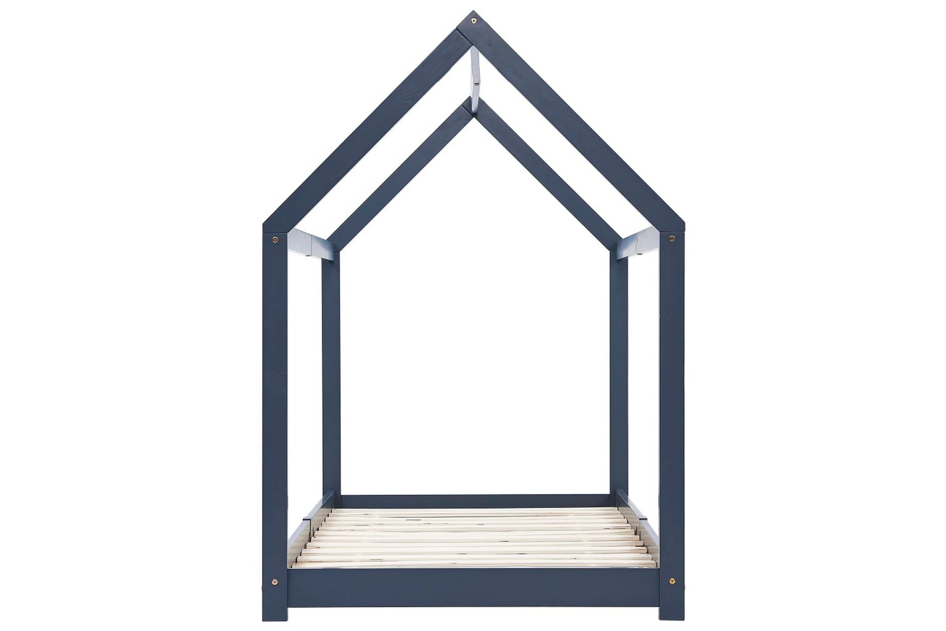 Sengeramme for husseng barn heltre furu grå 70x140 cm - Møbler - Barnemøbler - Barneseng & Juniorseng - Husseng