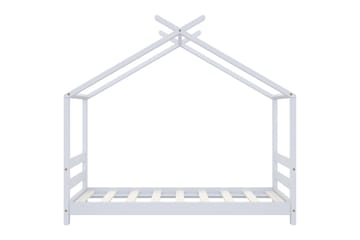 Sengeramme for husseng barn heltre furu hvit 70x140 cm - Hvit - Møbler - Barnemøbler - Barneseng & Juniorseng - Husseng